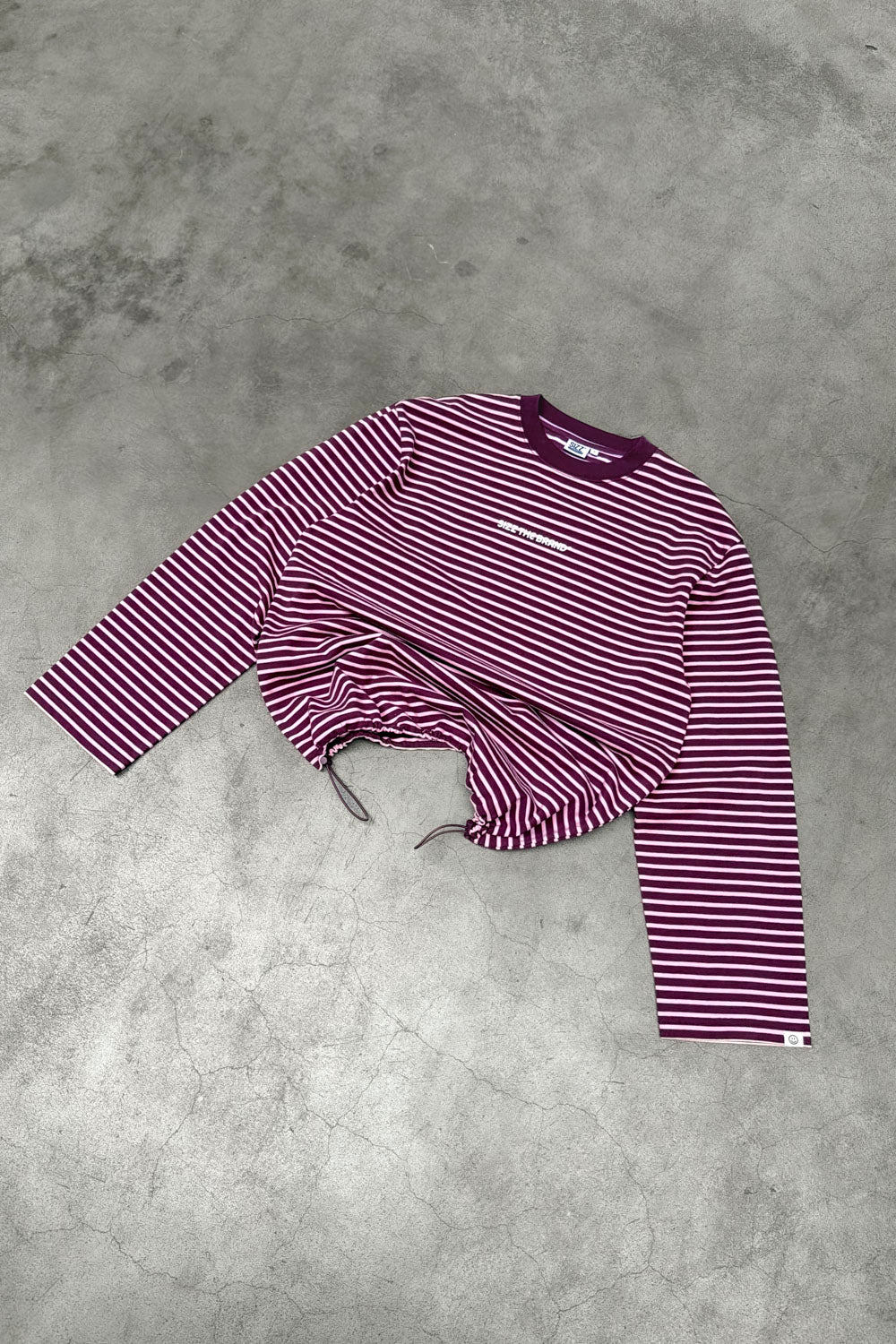 Classic Striped Longsleeve Burgundy