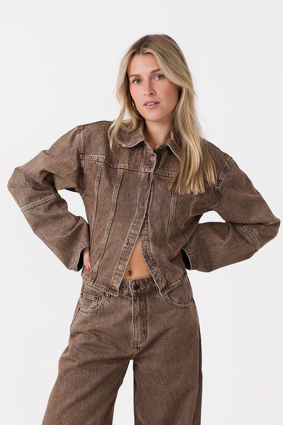 Frame Denim Blouse Brown