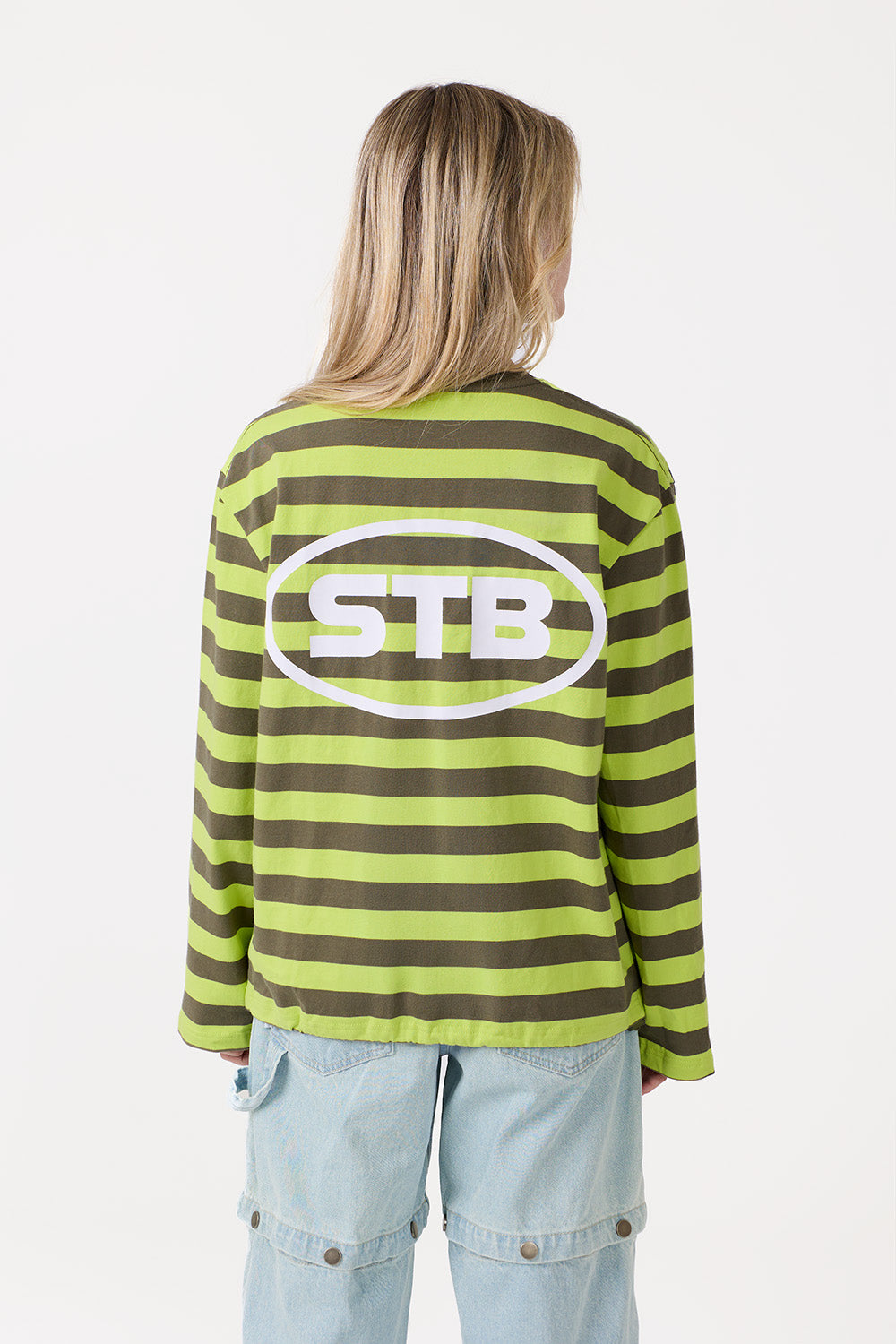 Infinite Striped Longsleeve Lime