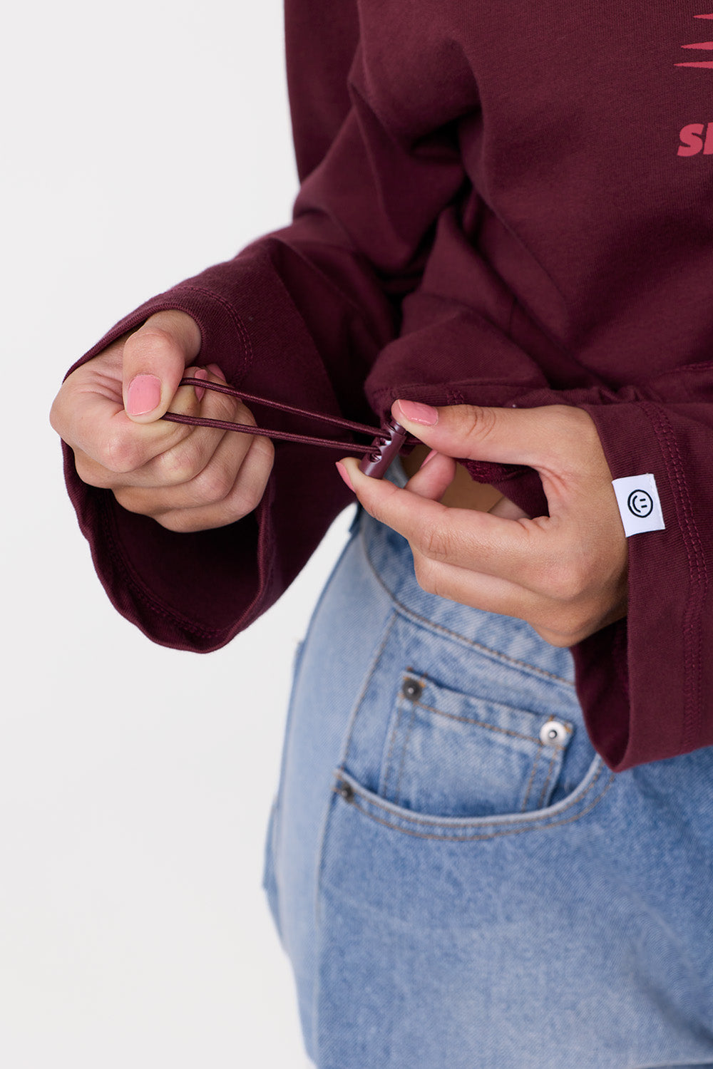 Sporty SIZZ Langarmshirt Bordeaux