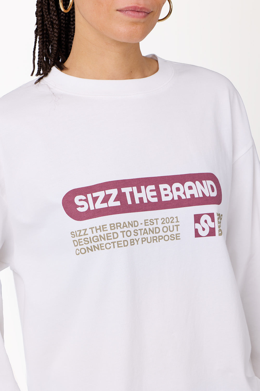 Stamp Longsleeve White