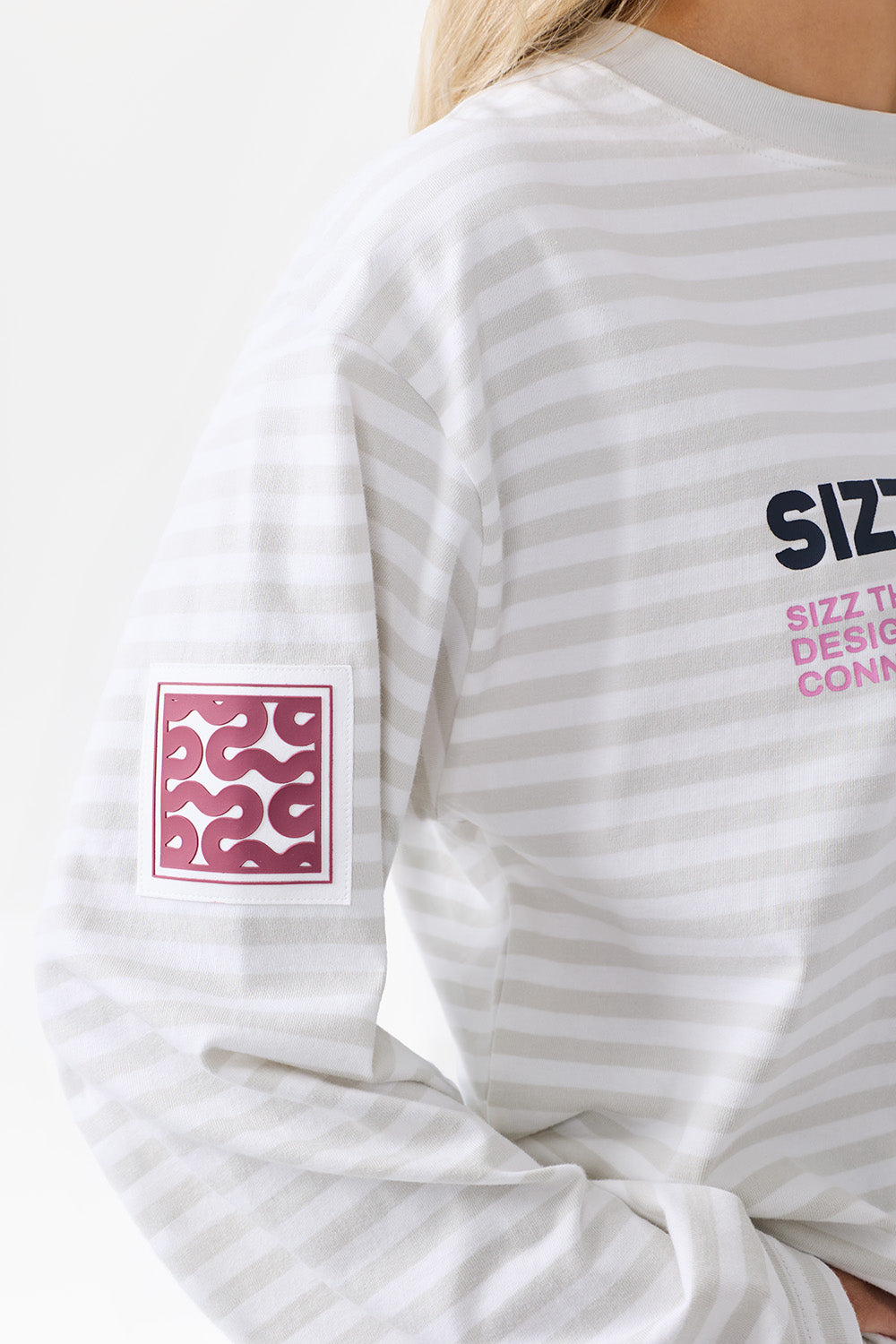 Stamp Striped Longsleeve Grey