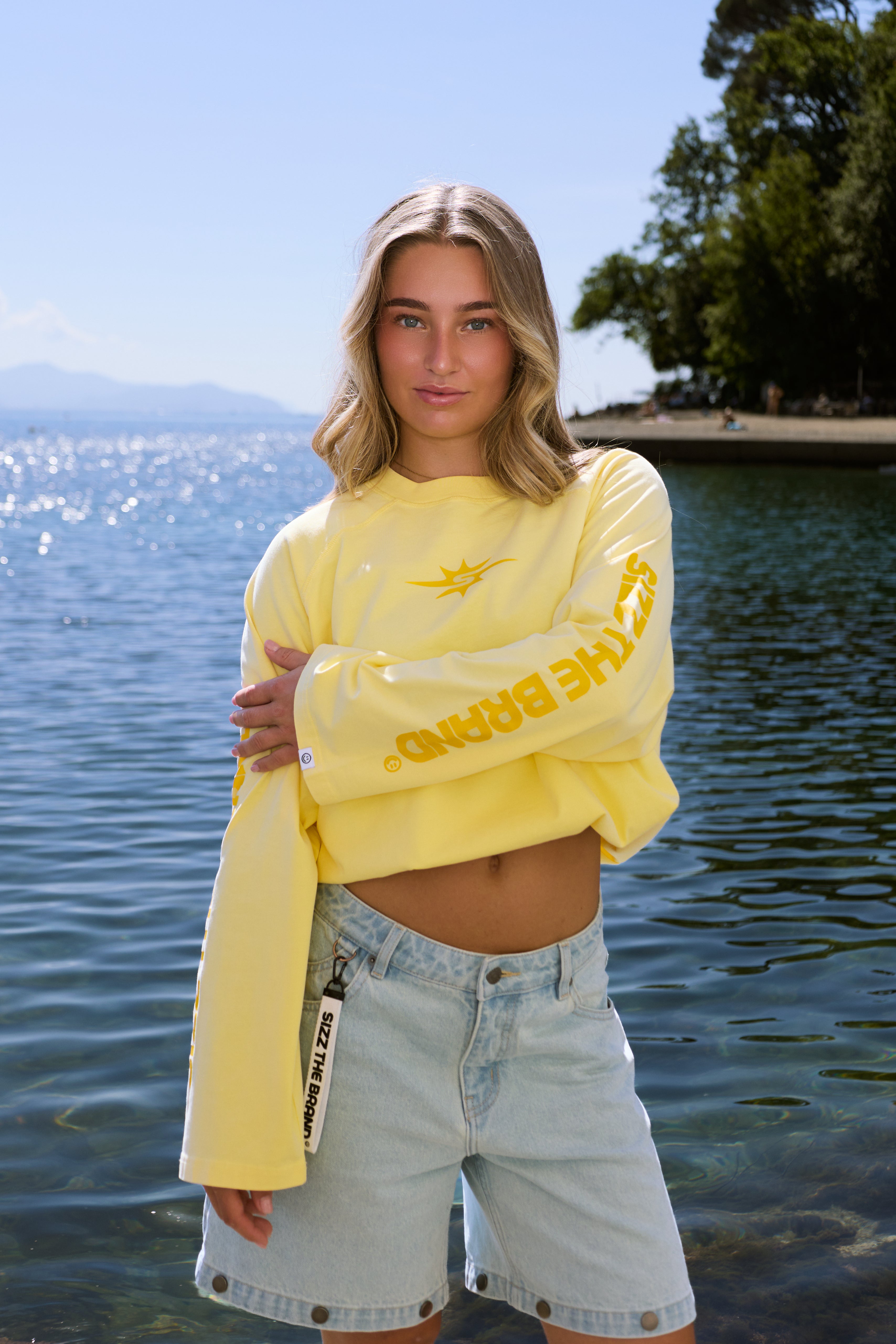 Horizon Langarmshirt Gelb