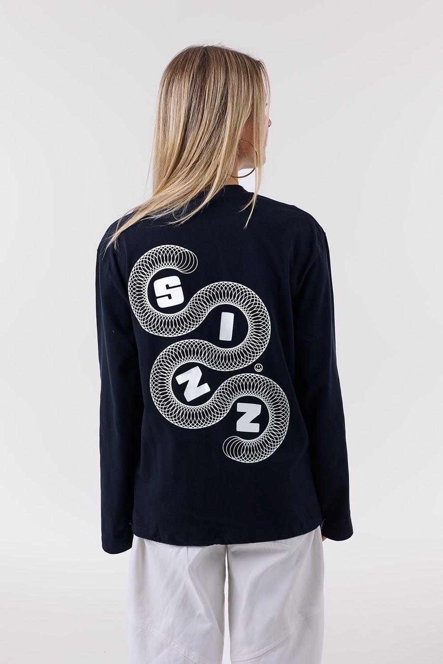 Motion Langarmshirt Navy