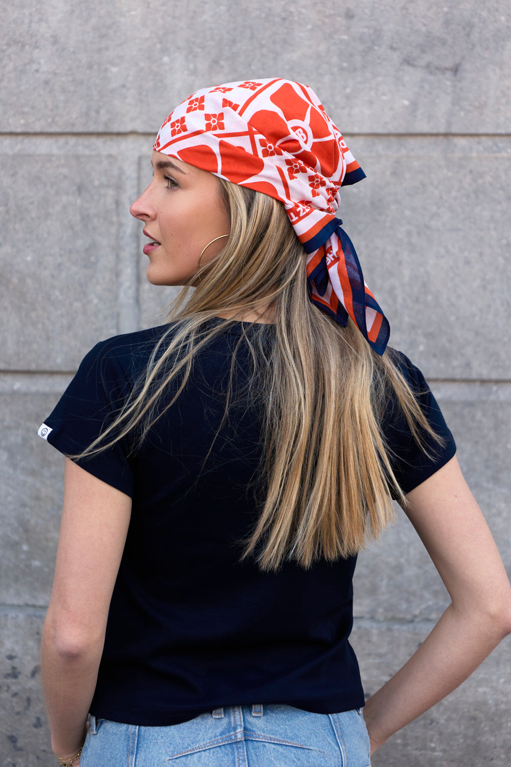 Pattern Scarf Orange