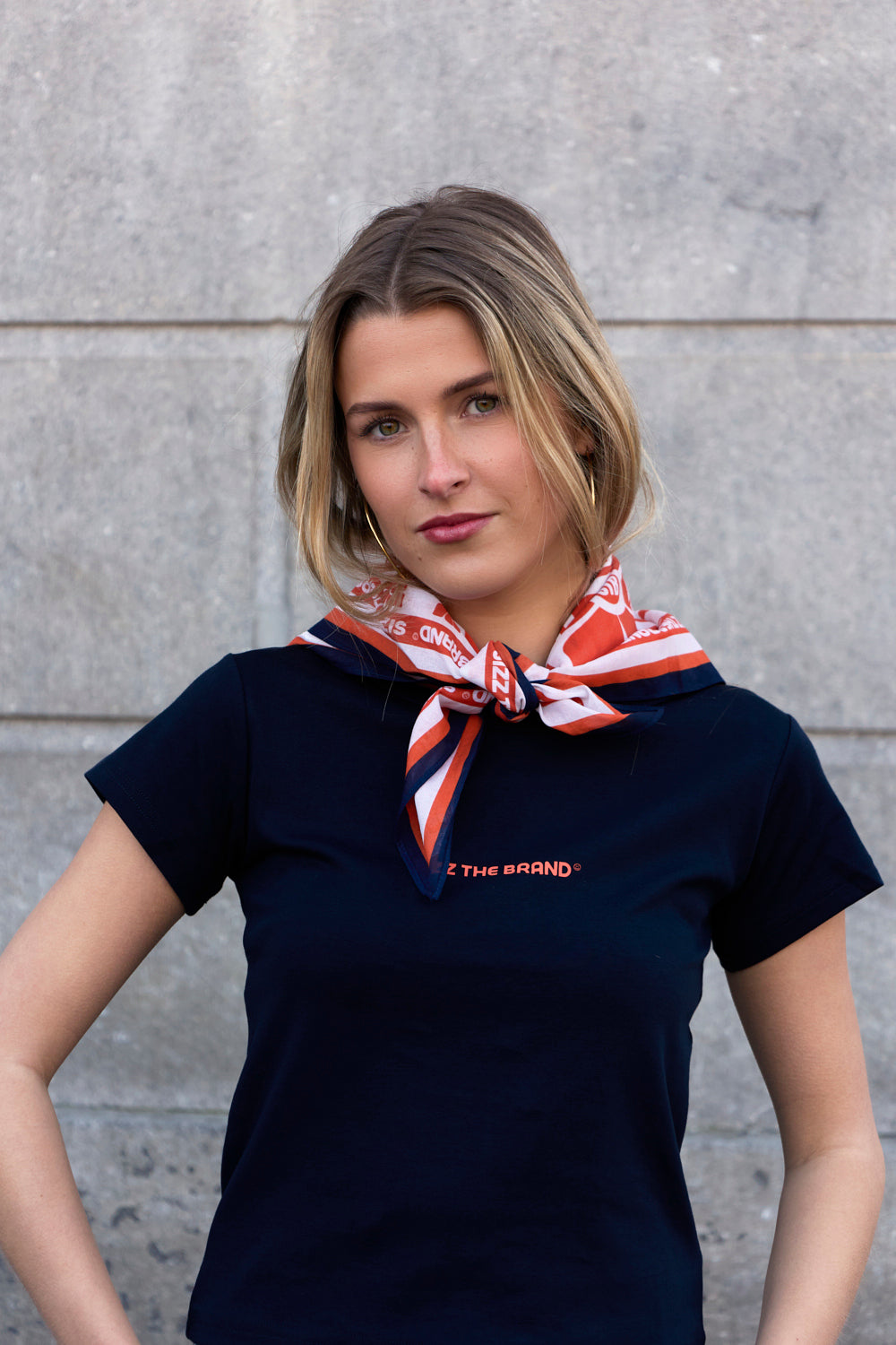 Pattern Scarf Orange