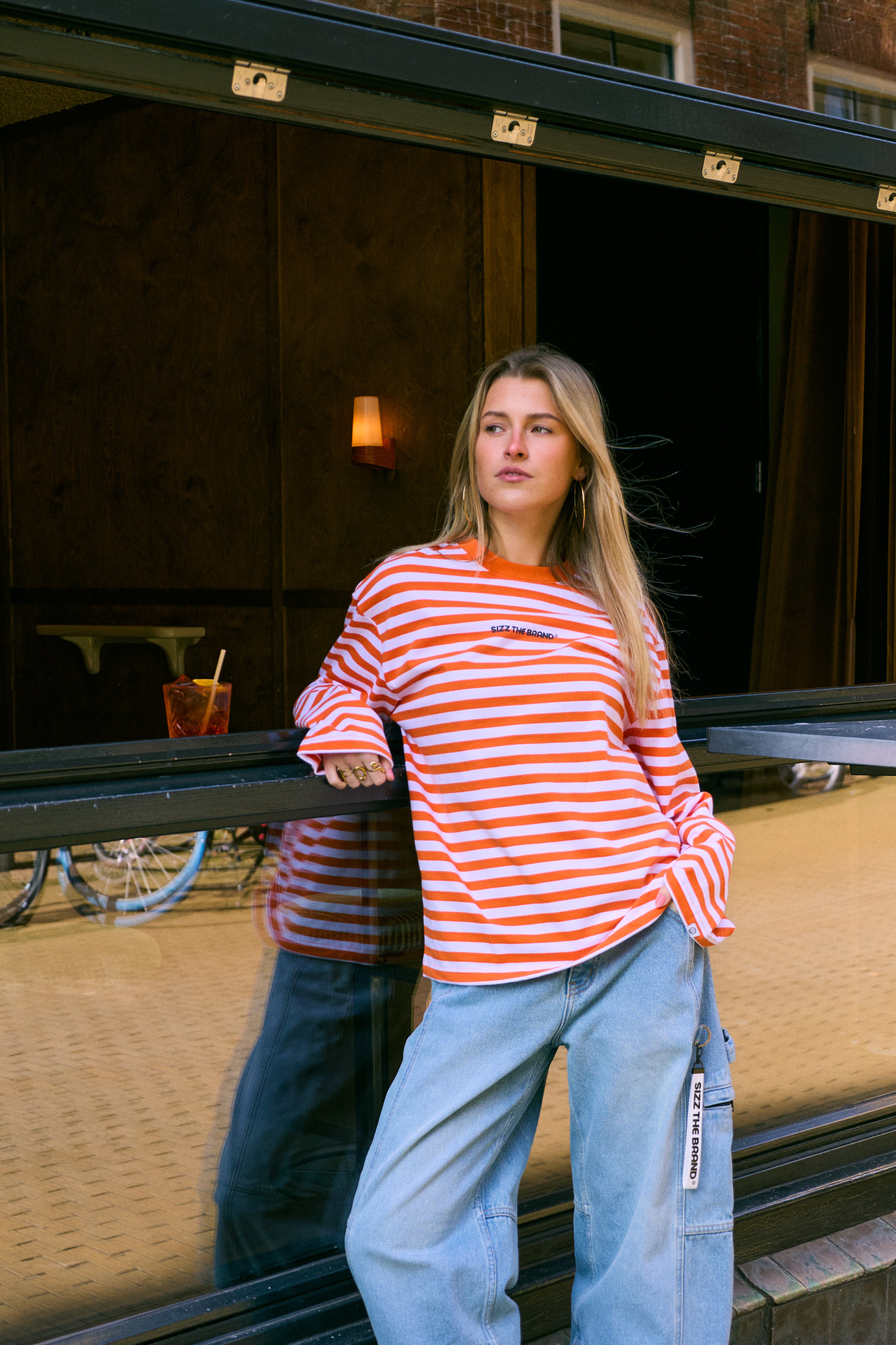 Classic Striped Longsleeve Oranje