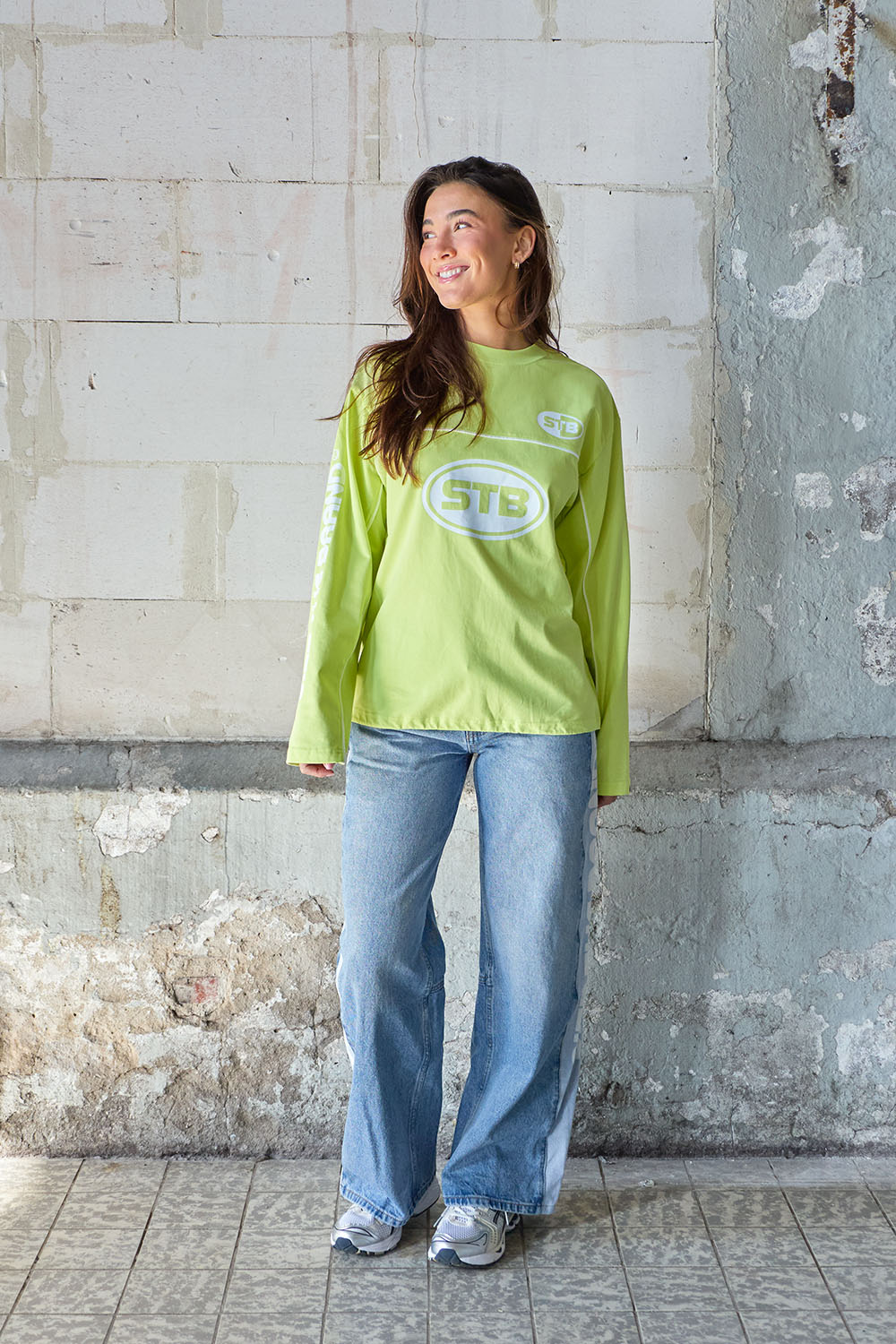 Pulse Langarmshirt Lime