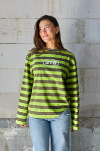 Infinite Striped Longsleeve Lime