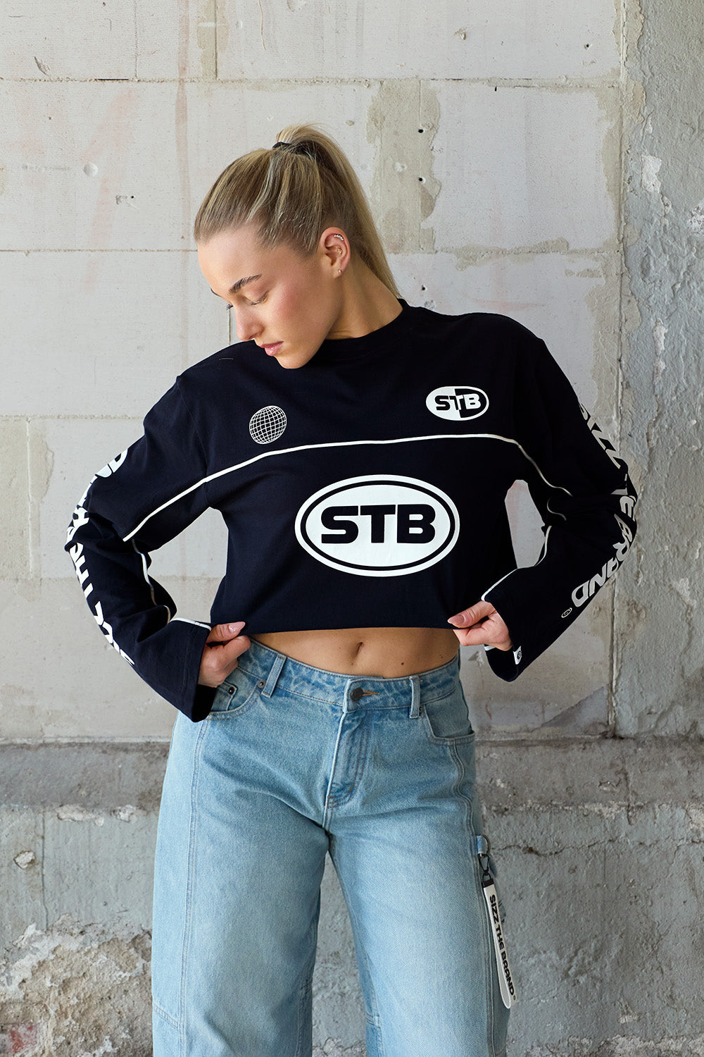 Pulse Langarmshirt Navy