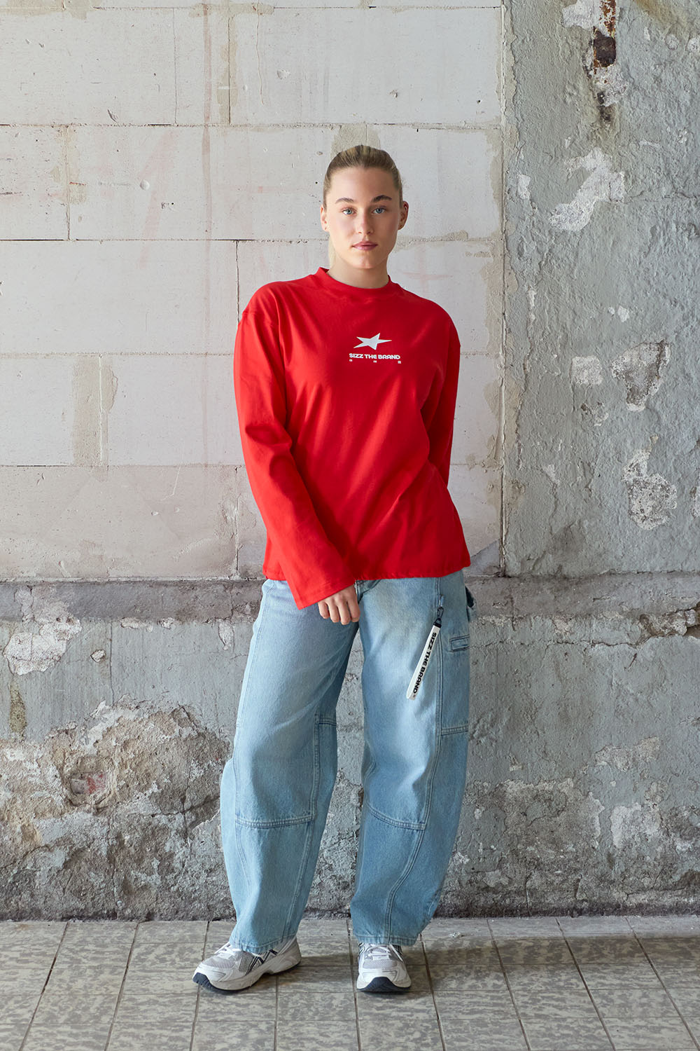 Presence Langarmshirt Rot