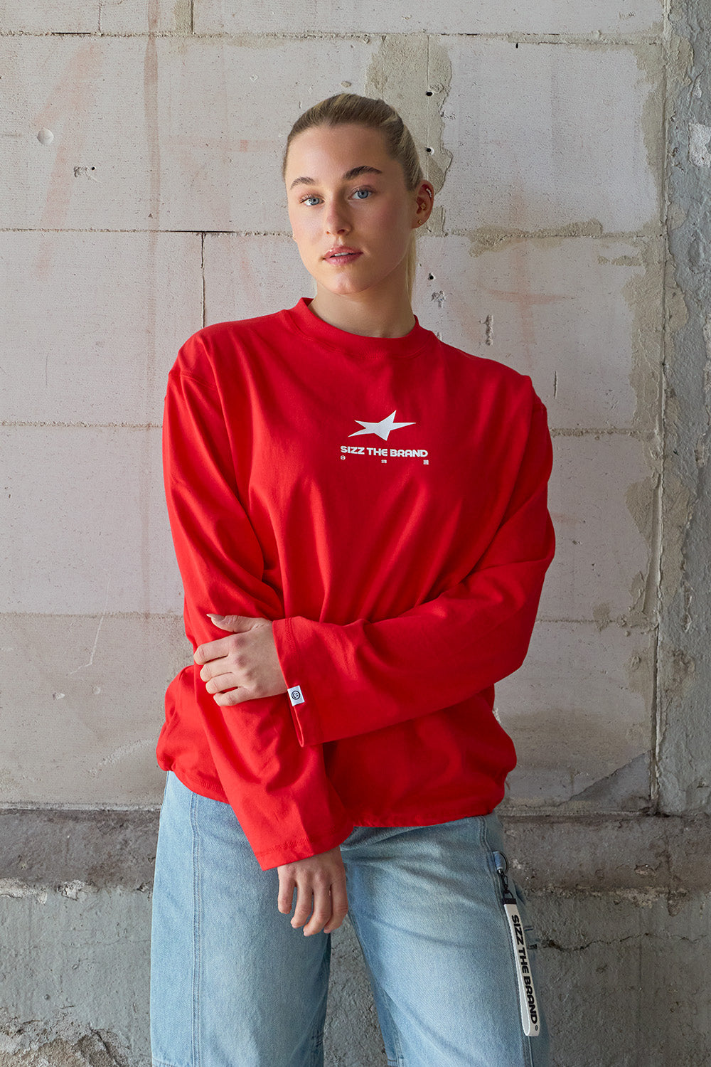 Presence Langarmshirt Rot