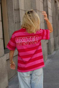 UNITED BY STYLE T-shirt Striped Red