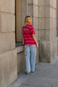 UNITED BY STYLE T-shirt Striped Red