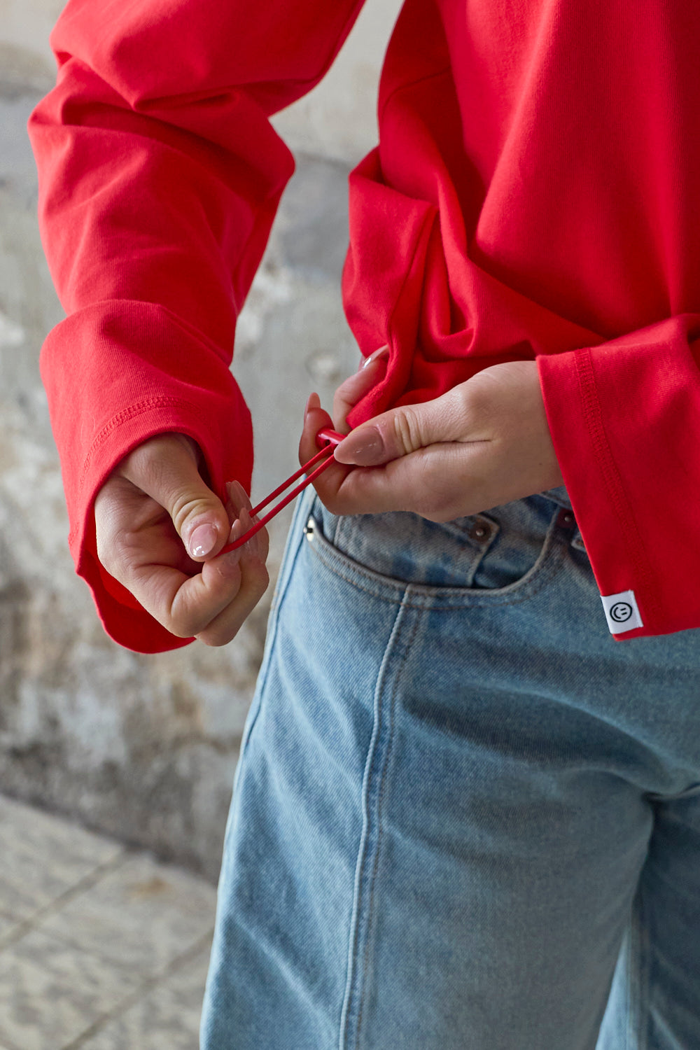 Presence Langarmshirt Rot