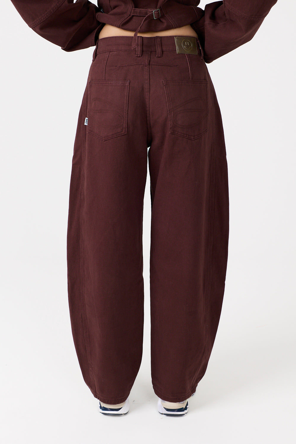 Frame Barrel Jeans Burgundy