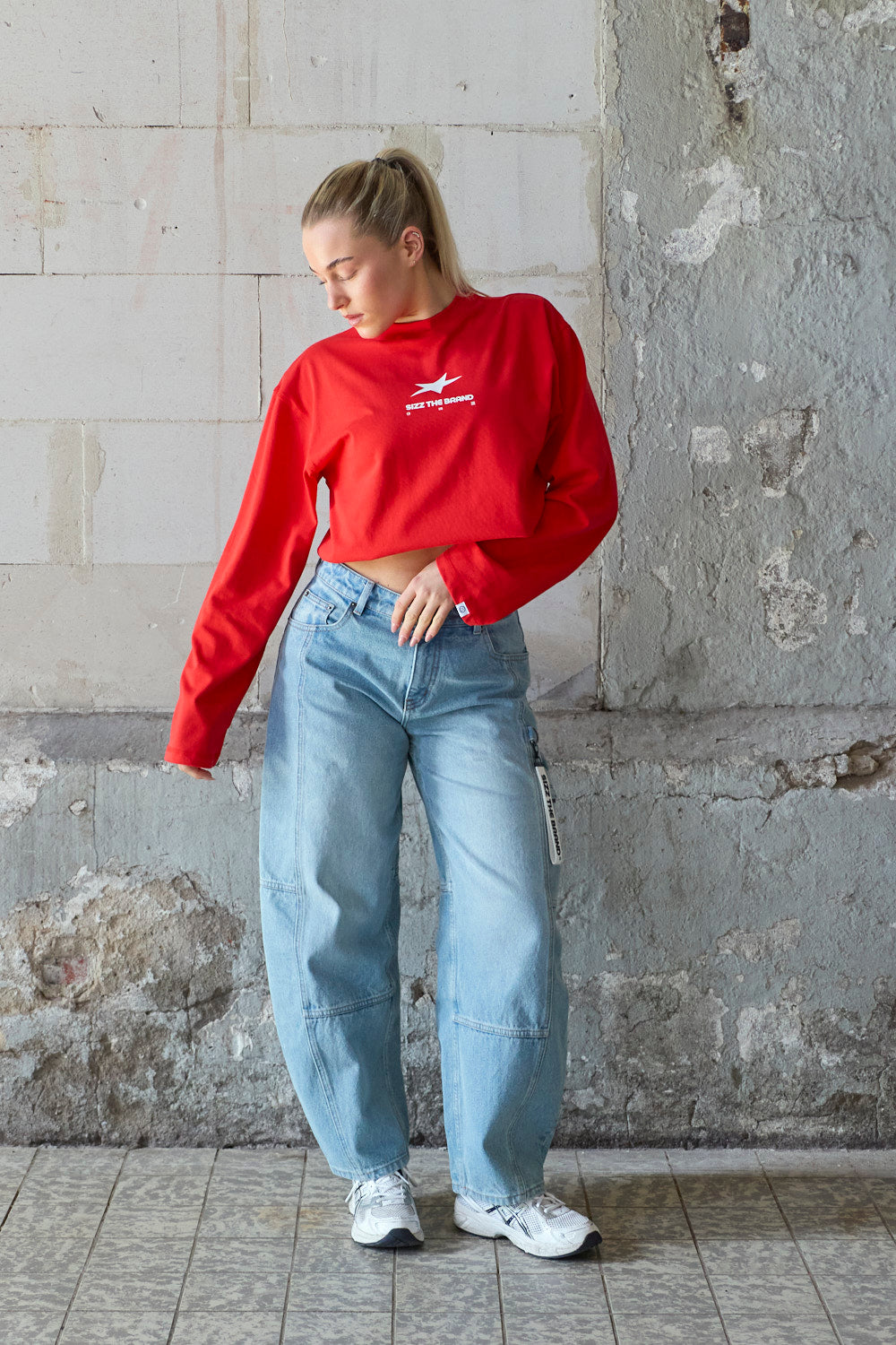 Presence Langarmshirt Rot