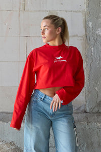 Presence Langarmshirt Rot
