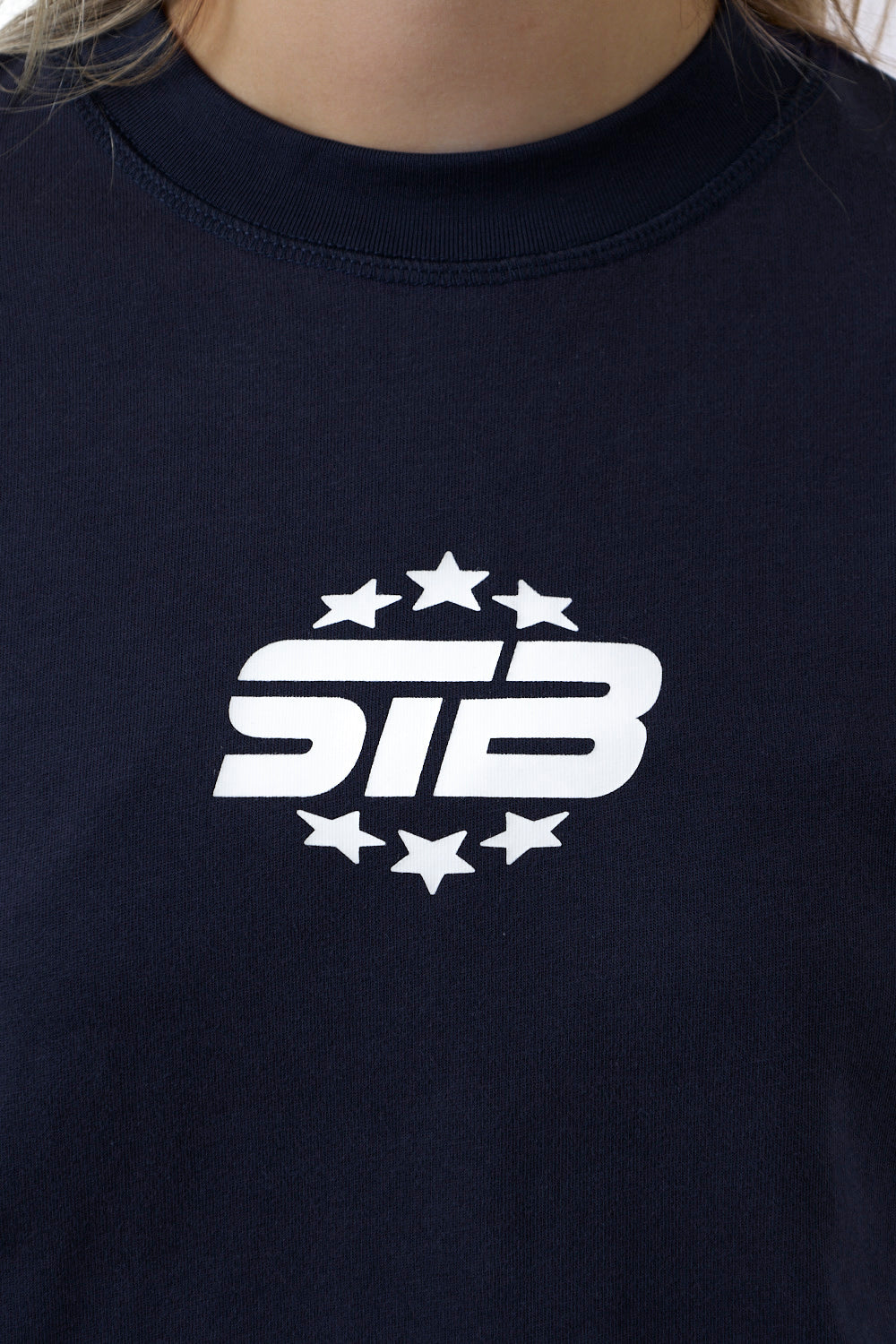 STB Stars Langærmet T-shirt Navy