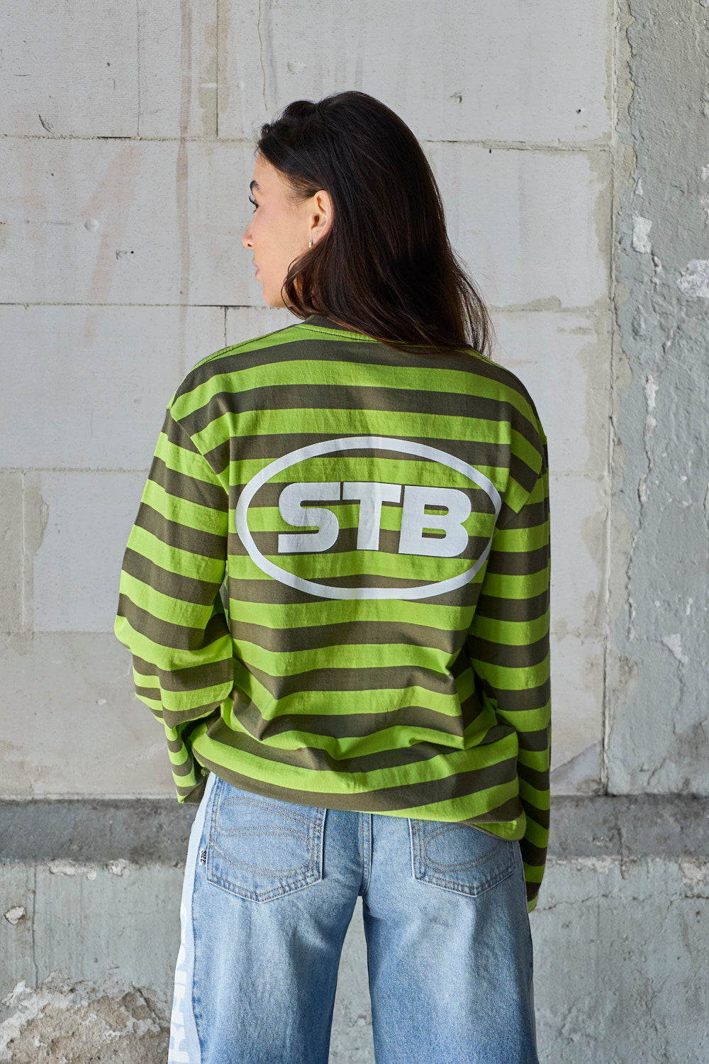 Infinite Striped Longsleeve Lime