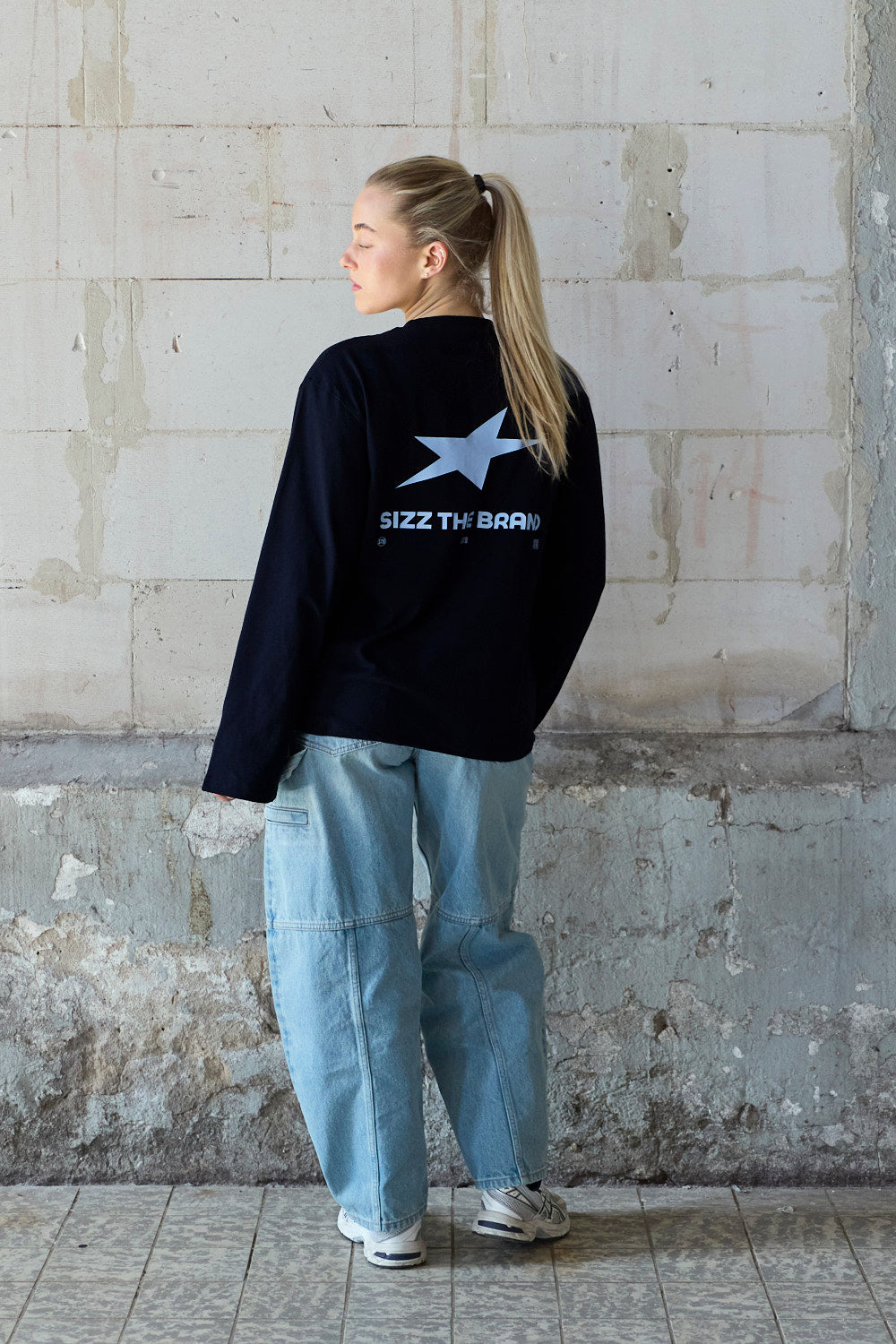 Presence Langarmshirt Navy