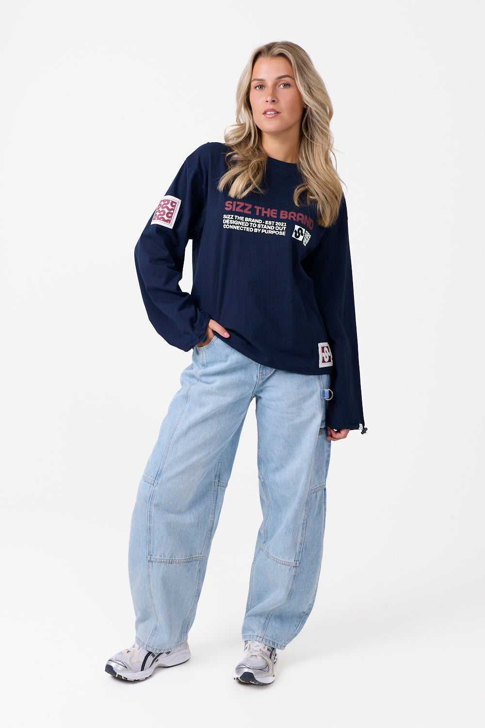 Stamp Longsleeve Navy