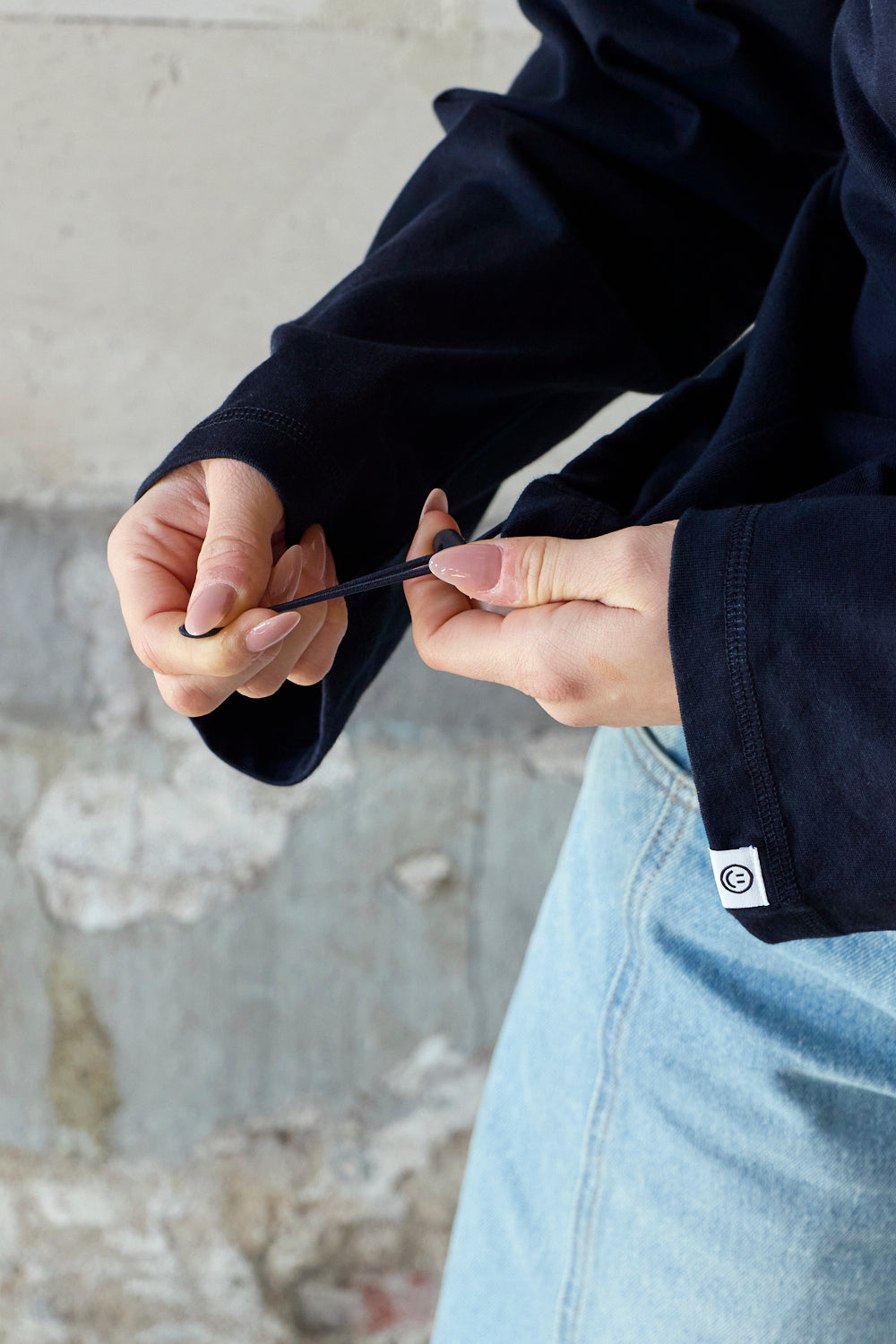 Presence Langarmshirt Navy