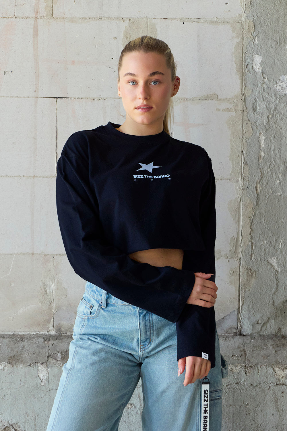 Presence Langarmshirt Navy