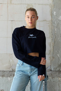 Presence Langarmshirt Navy