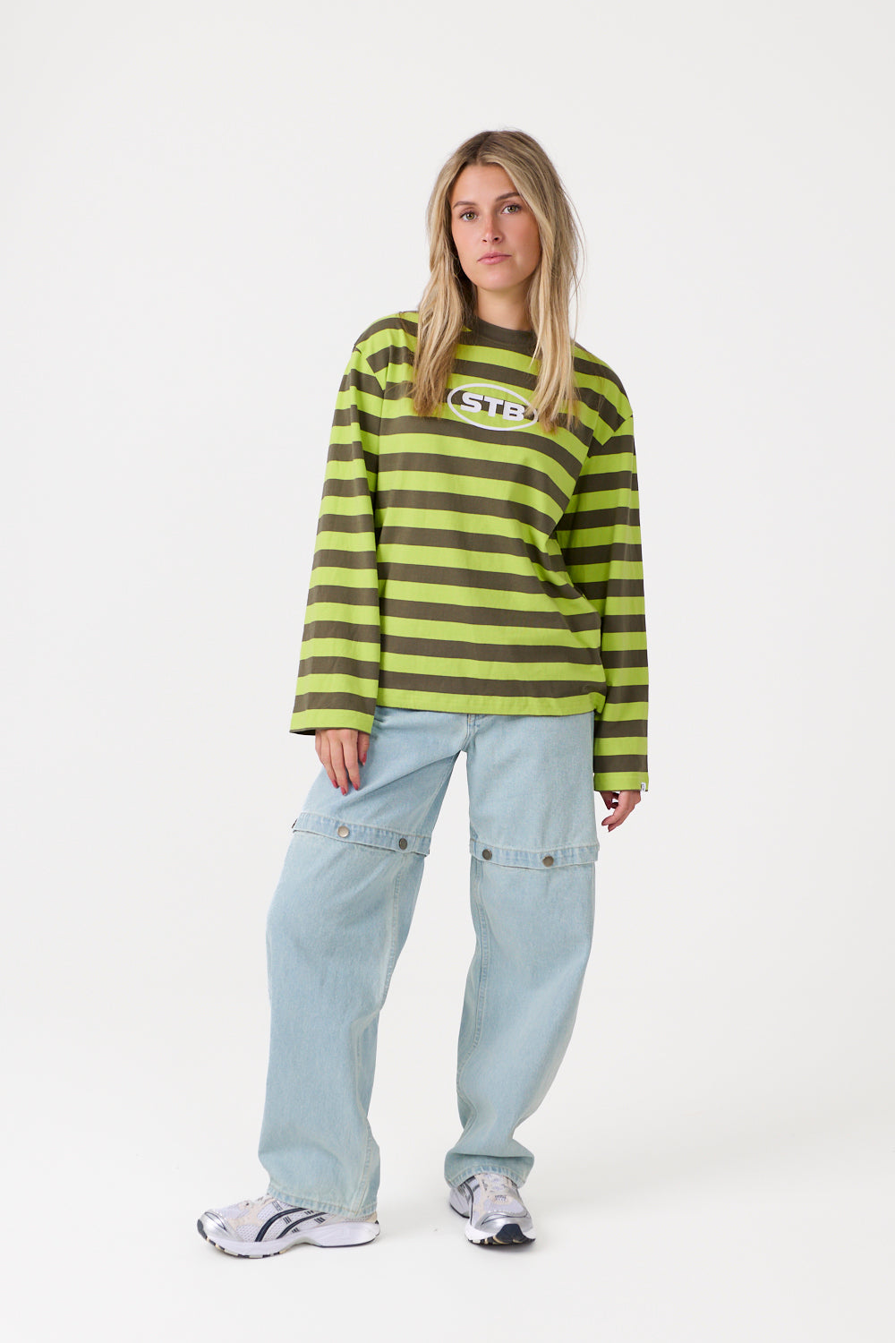 Infinite Striped Longsleeve Lime