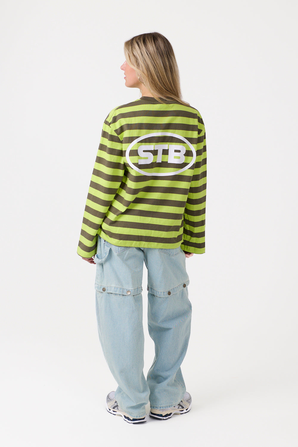 Infinite Striped Longsleeve Lime