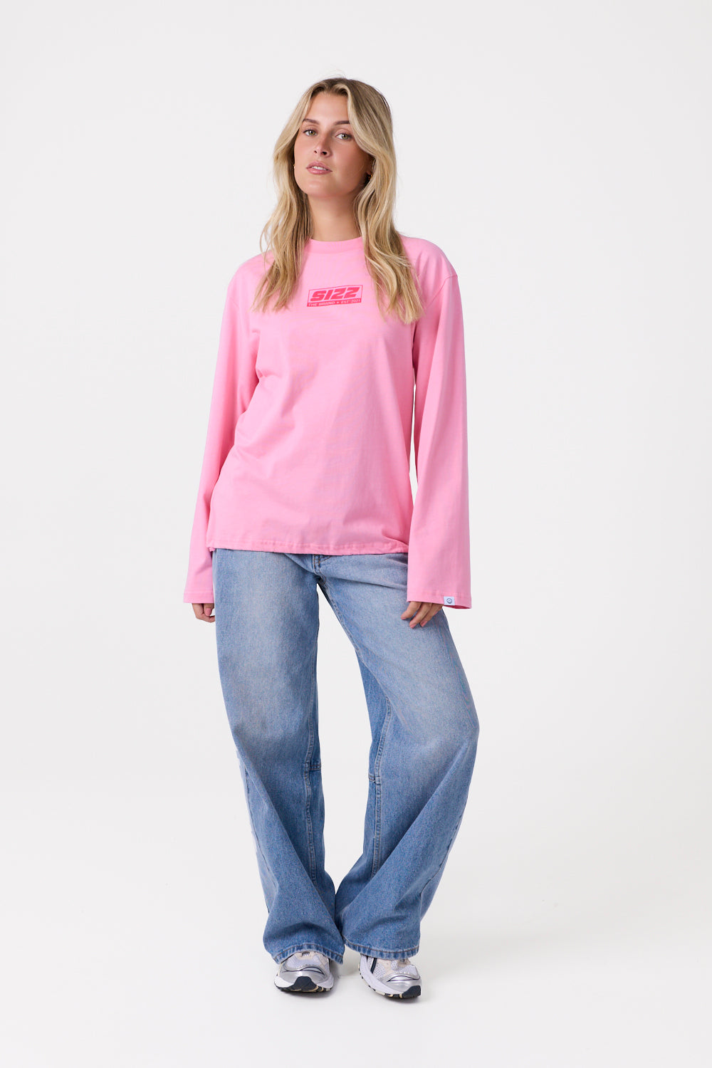 Box Langærmet T-shirt Pink