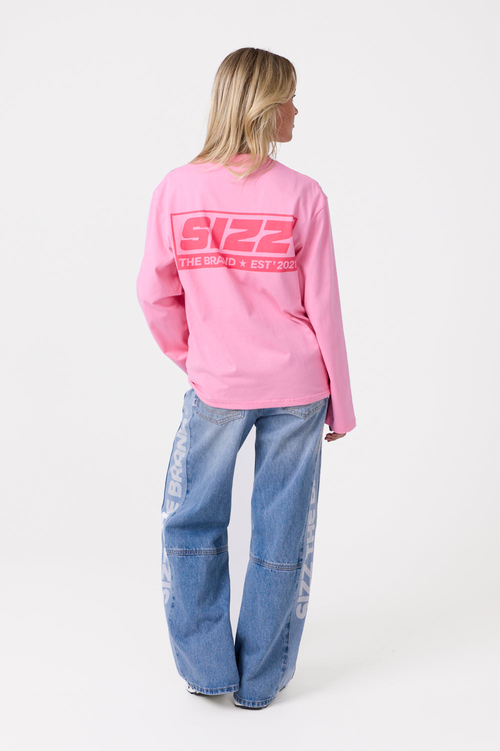 Box Langærmet T-shirt Pink