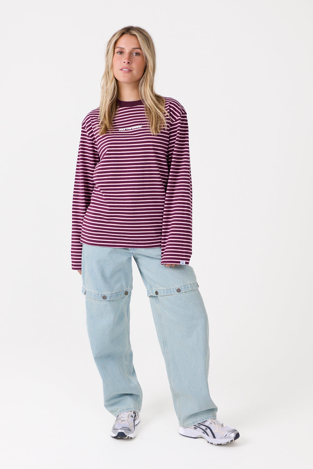 Classic Striped Longsleeve Burgundy