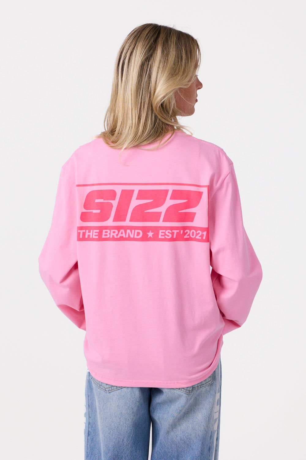 Box Langærmet T-shirt Pink