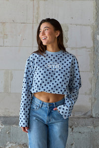 Infinite Dot Longsleeve Blau