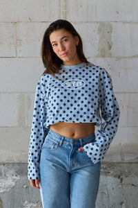 Infinite Dot Longsleeve Blau