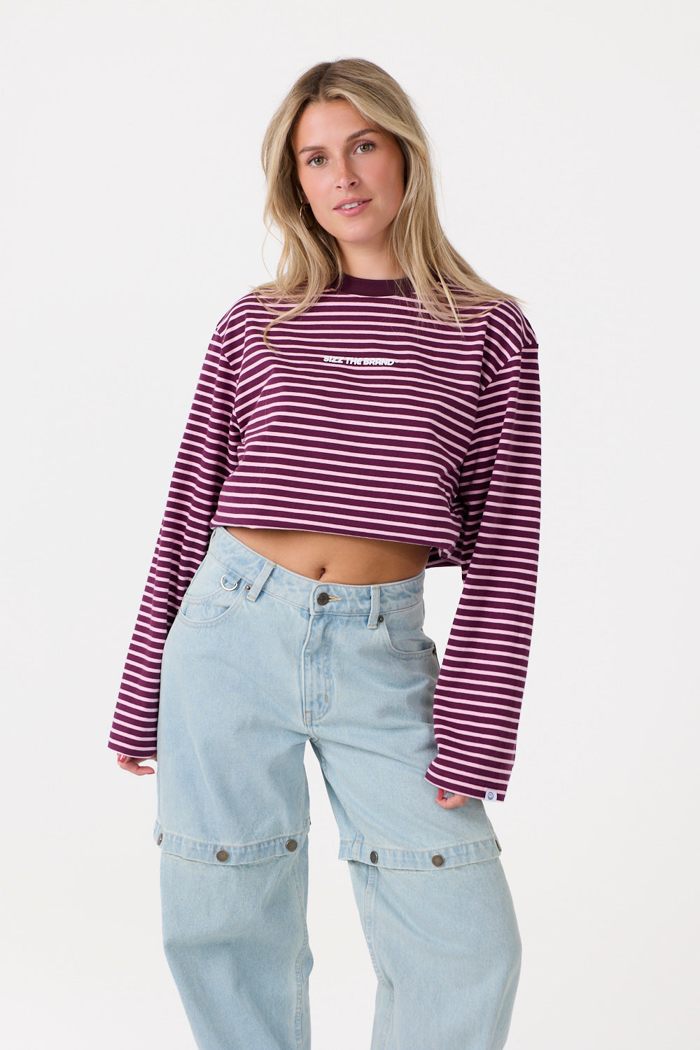 Classic Striped Longsleeve Burgundy
