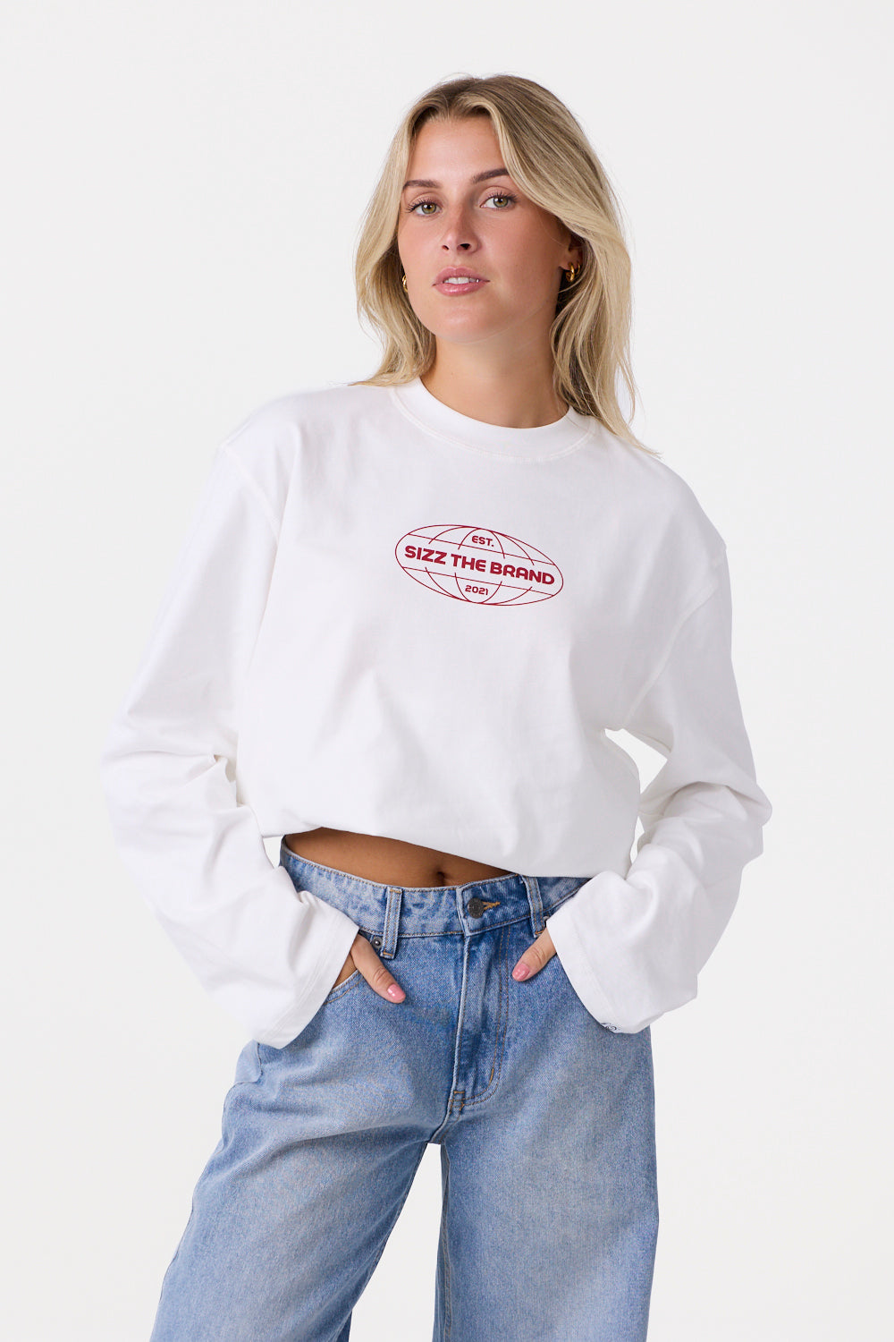 Worldwide Langarmshirt Weiß