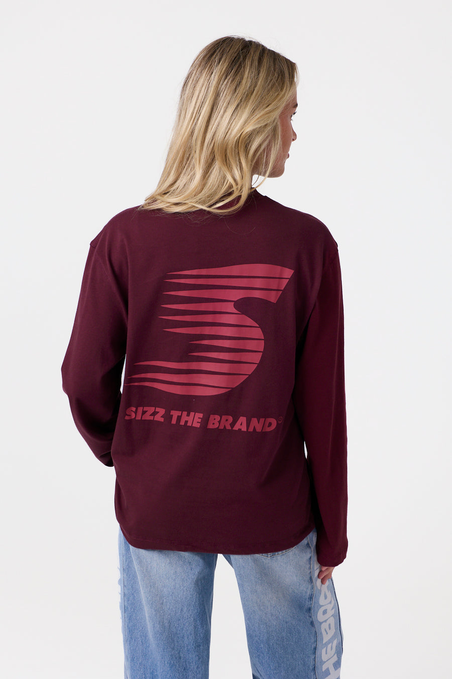 Sporty Longsleeve Burgundy