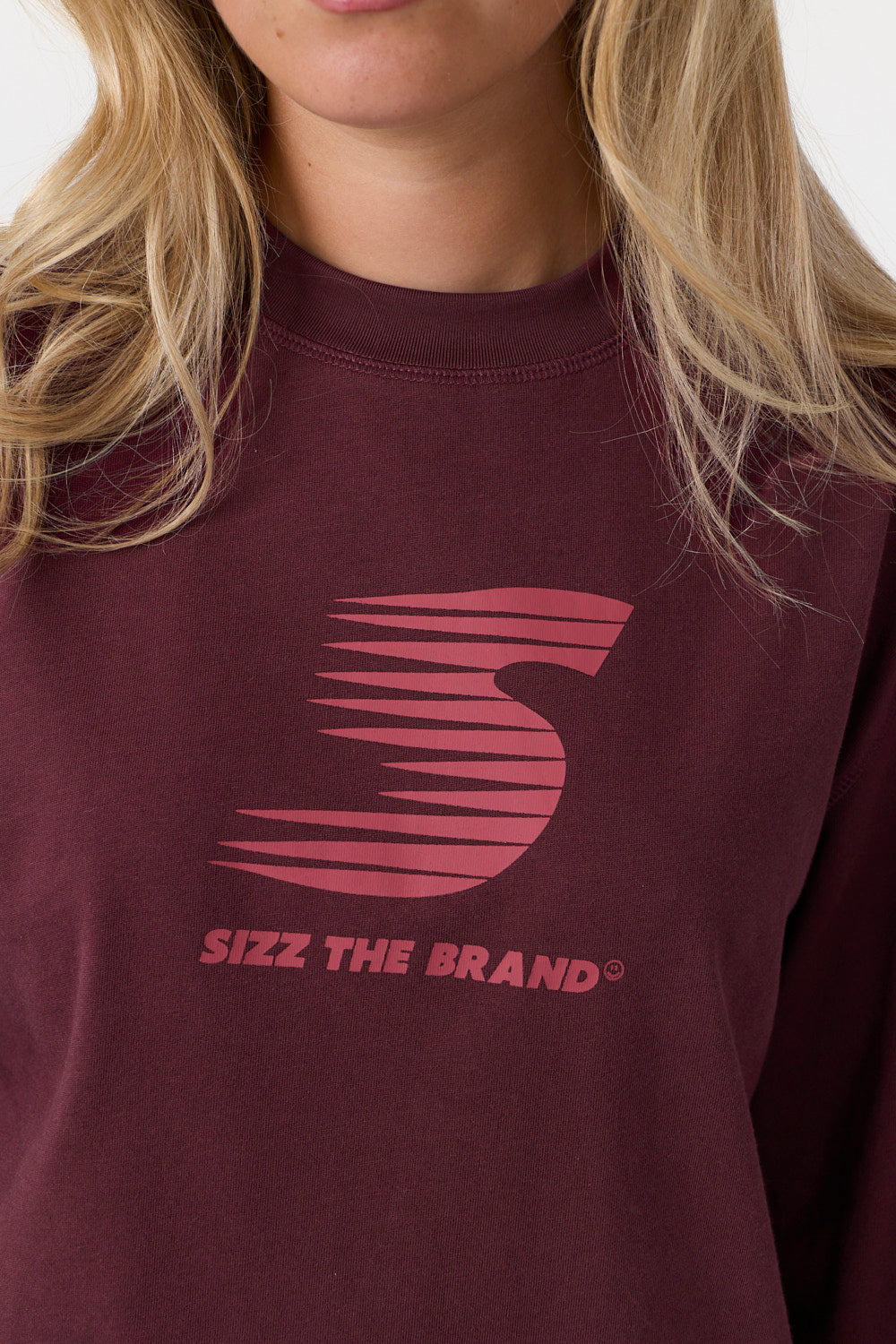 Sporty SIZZ Langarmshirt Bordeaux