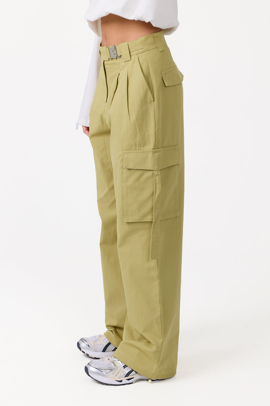 Elevated Cargo Trousers Green