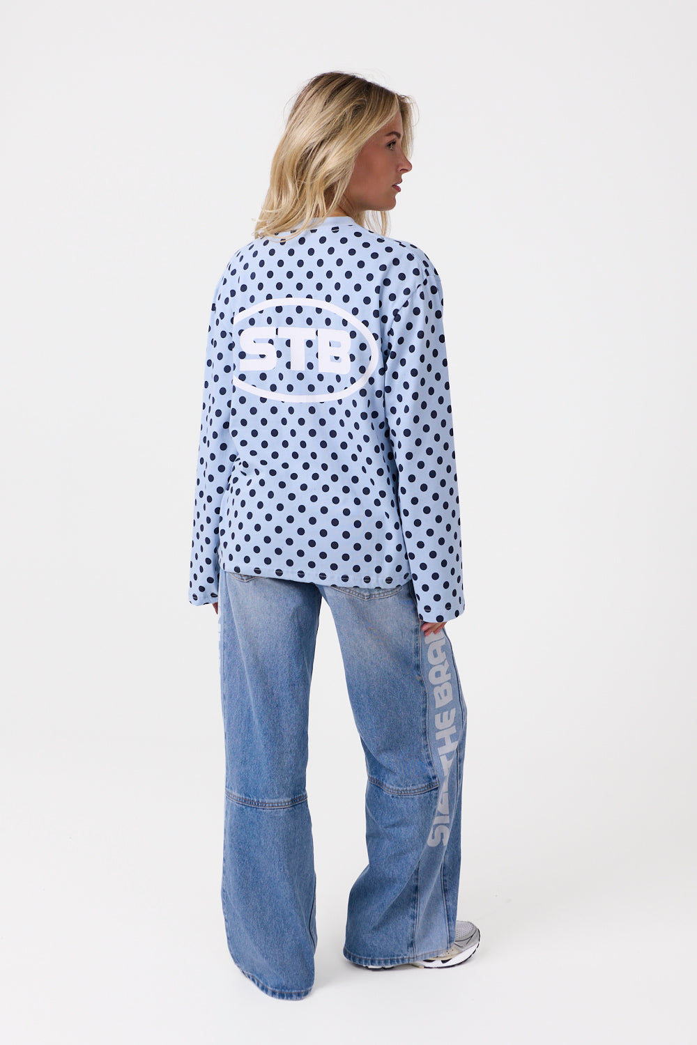 Infinite Dot Langarmshirt Blau