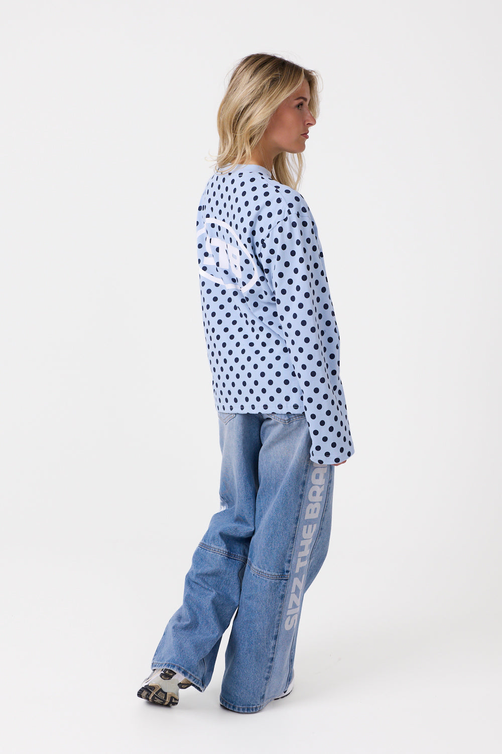 Infinite Dot Langarmshirt Blau