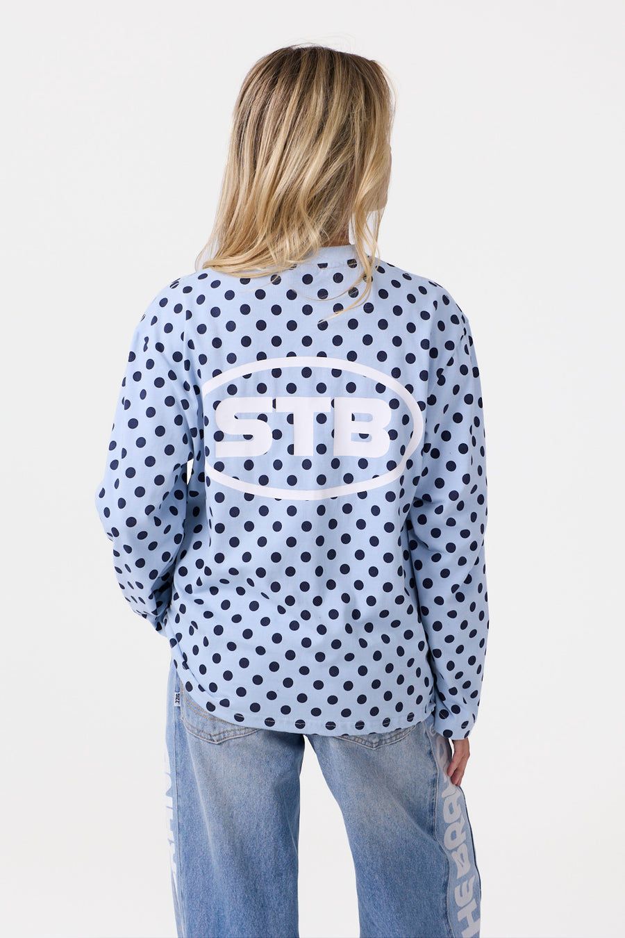 Infinite Dot Langarmshirt Blau