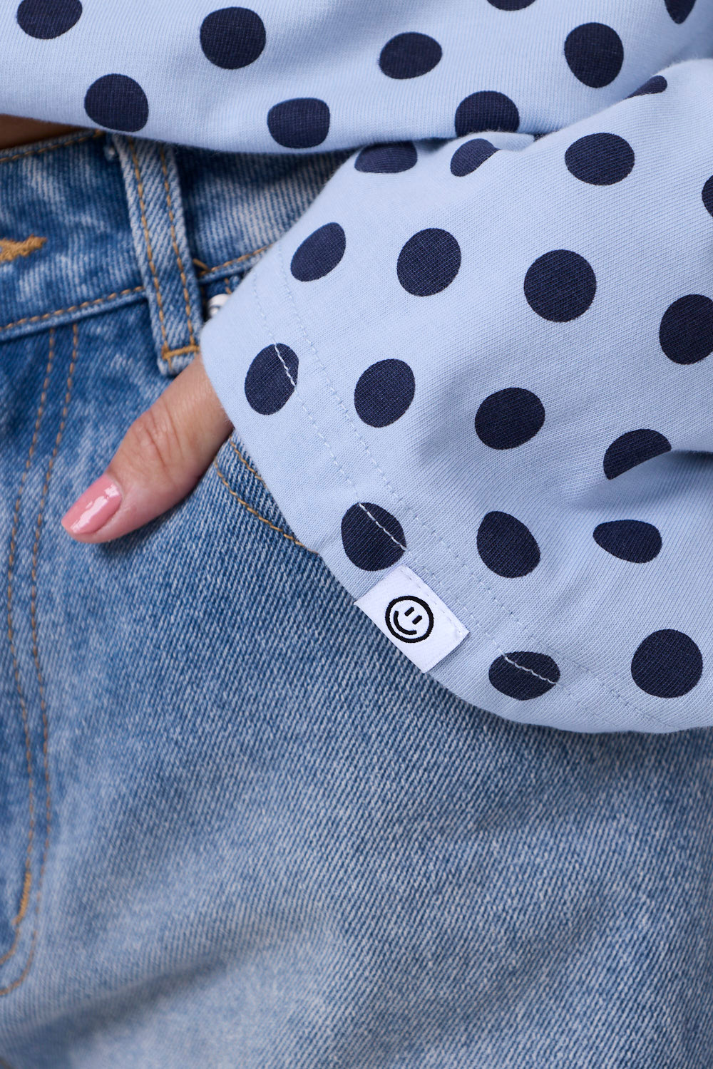 Infinite Dot Langarmshirt Blau