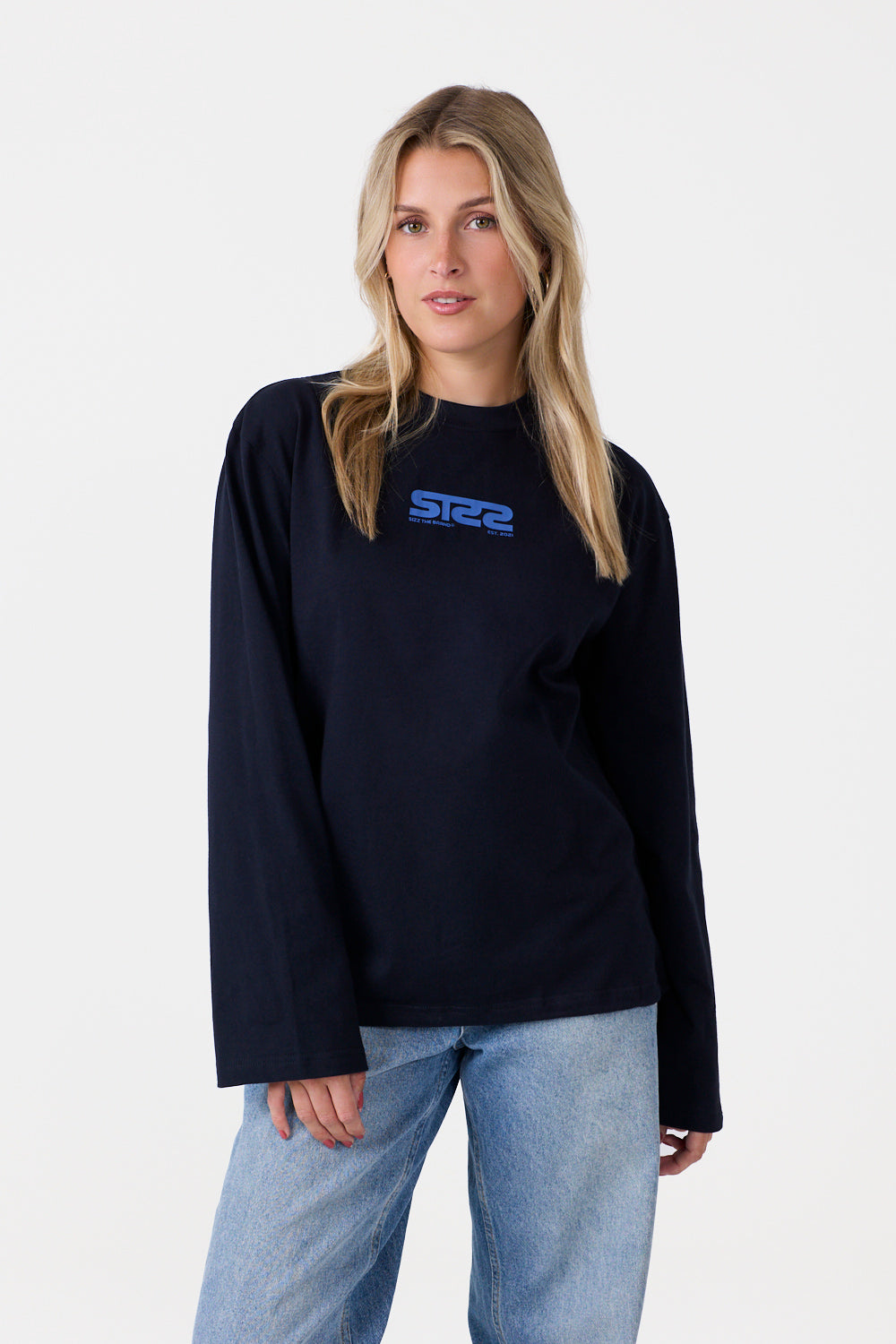 Essential Langærmet T-shirt Navy
