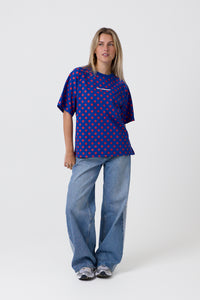 Endless Dot T-shirt Blue
