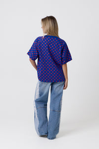 Endless Dot T-shirt Blue