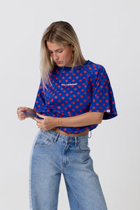 Endless Dot T-shirt Blue